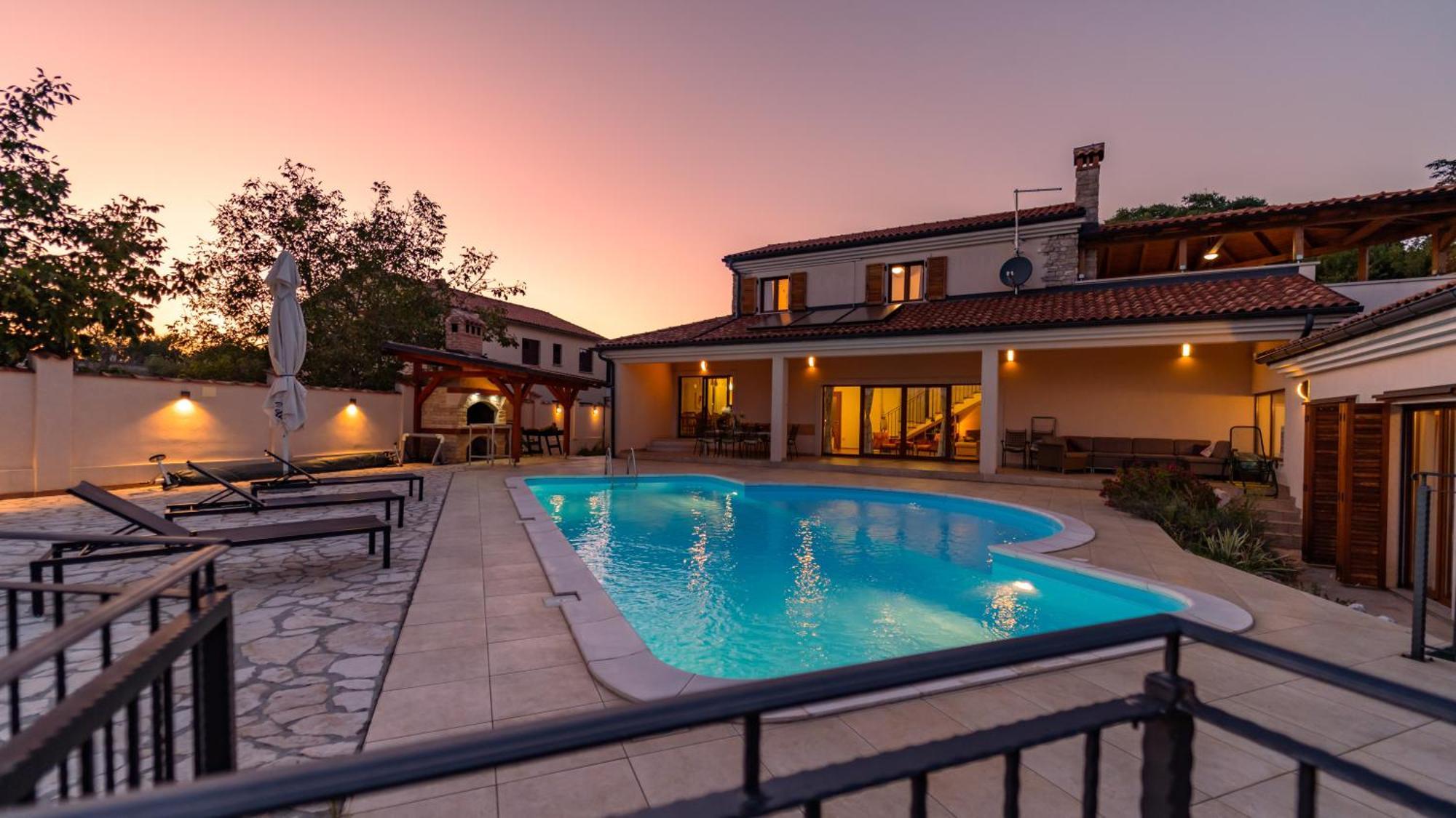 Villa Arton Heated Swimming-Pool Zminj Екстер'єр фото